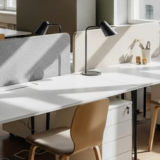 Séparateur de bureau acoustique en feutre PET recyclé | Sono PET Desk